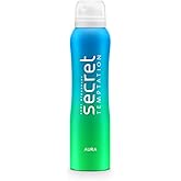 Secret Temptation Aura Deodorant for Women 150ml | Citrus Aquatic Fragrance | White Peach & Mandarin | Long-Lasting Freshness | Ideal Daytime Women’s 