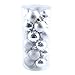 Produktbild Hutiee 24 Pcs Weihnachtsbaum Glitter Balls Dekoration, Weihnachten Kunststoff Ball Anhänger Gadgets Weihnachtsfeier Dekorationen