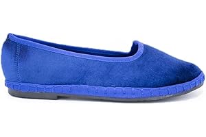 I Love Laura Friulana Donna Velluto Tinta Unita Scarpe Fondo Gomma