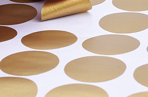 Mimmis Traktor® Wandtattoo 25 Punkte 4,5 cm GOLD matt schimmernd - 3