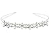 Price comparison product image TOOGOO(R)Wedding Party Bridal Bridesmaid Flower Girl Double Faux Pearl Crown Headband Tiara