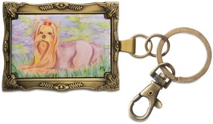 Pavilion Gift company 12019 Paw Palettes Keychain, 2 by 2-3/4-Inch, Yorkshire Terrier Bonet