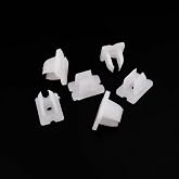 5 adet Neon LED Esnek Şerit Işık tutucu Kelep&ccedil;eleri &ndash; 6x12mm PP Şeffaf Beyaz Plastik Montaj Klipsleri &ccedil;izgi yapış bağlantı