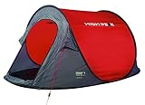 High Peak Vision 2 - Tienda de campaña instantánea, Color Rojo, Talla Standard