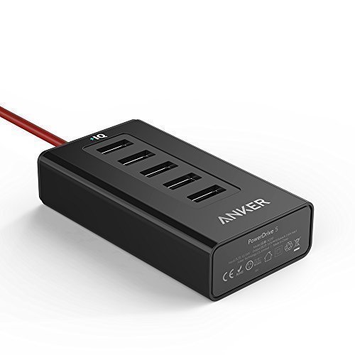 Anker-PowerDrive-5-50W-10A-5-Port-USB-Car-Charging-Hub-for-iPhone-6-6-Plus-iPad-Air-2-mini-3-Galaxy-S6-S6-Edge-and-More