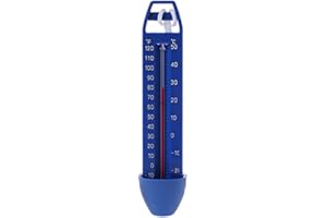 Hilai Thermometer für Wassertemperatur - Schwimmbad-Thermometer Mit Schnur für Außen und Innenraum