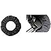 MagiDeal Black Baby Stroller Wheel Cover Dust Water Cover for Large Wheel