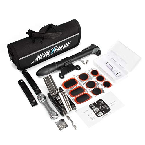 Preisvergleich Produktbild Yongse 16 In 1 Multifunktions-Reifenreparaturset Pouch Mini-Pumpe