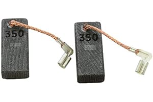 Asein Metal Carbon Brushes 1662 for Makita HK1820, HM0870C, HM0871C, HR3200C, HR3210C, HR3210FCT, HR3541FC, HR4001C, HR4003C, HR4010C, Pack of 1, Black, 6.5 x 11 x 25 mm