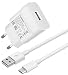 Produktbild Original Huawei HW-059200EHQ + Datenkabel in Weiß Weiss für Nova 2 USB Typ-C Datenkabel Netzteil 2A Ampere 2000 mAh Ladegerät Ladekabel Typ-C Bulk verpackt + gratis Bildschirm Reinigungspad