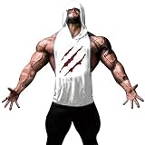 riou Hombre Camisetas Hombre Cráneo Bandera Empalme Chaleco Deportivo...