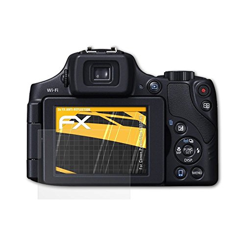 atFoliX Protecteur d   cran pour Canon PowerShot SX60 HS Film Protection d   cran - 3 x FX-Antireflex anti-reflet Film Protecteur
