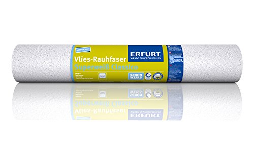 Erfurt Vlies-Rauhfaser | Superweiss Classico – 1 Karton, 12 Rollen - 2