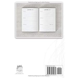 Agenda 2019: Agenda 2019, Janvier à Décembre, semainier simple, chic & graphique, motif abstrait noir & blanc