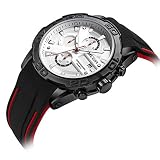 LLLS Mens Uhren, Silikon-Strap Kalender Wasserdicht Wrist Watch Men Business Watch Sports Design Quartz Wrist Uhren