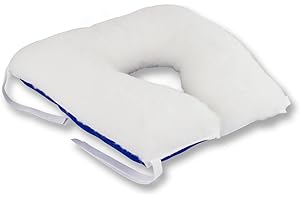 Mobiclinic®, Cojín antiescaras, 44x44, Marca española, Forma de Herradura, con Agujero, Prevención y Tratamiento úlceras por presión, Postural para coxis, Silla Ruedas, Sofá, Ortopédico