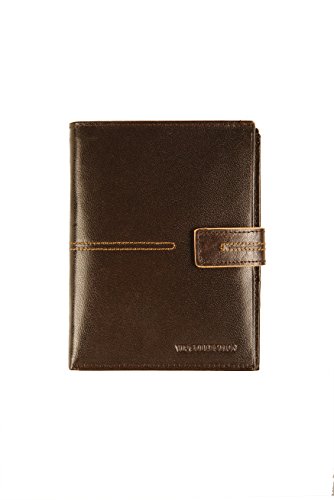 Preisvergleich Produktbild Vip Collection Herren Ledergeldbörse Italienische Leder Geschenkbox Braun