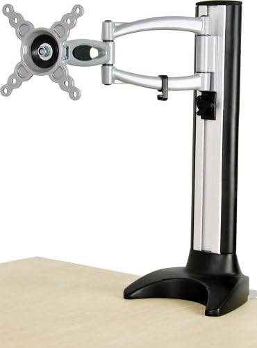 Loctek Dlb402 Home Or Office Desk Mount For 10" - 23" Tv / Monitor Screens - Single Mount With Pull Out Arm - With Cable Management
