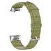 Produktbild HermosaUKnight Für Fitbit Charge3 Bambus Lederband Krokodilleder Ersatzband Grün