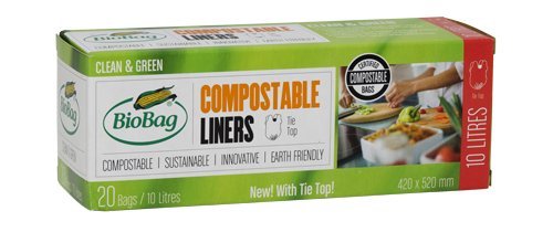 Bio Bag 10 litros de Basura Basura compostables (10 Unidades - 200 Bolsas)