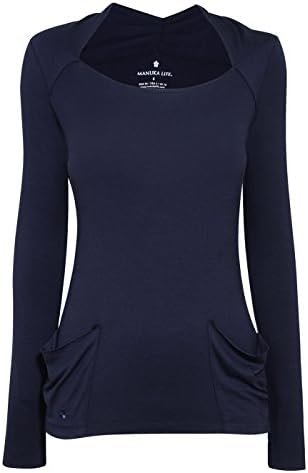 Manuka Life Women's Nidra Long Sleeve Top, Raven, Medium