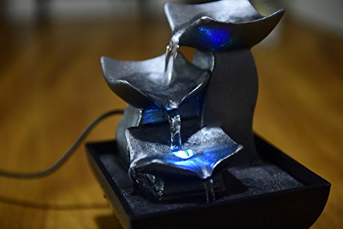 ZenLight-Nature-Boro-Fontaine-Rsine-Argent-13-x-13-x-17-cm