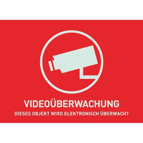 Preisvergleich Produktbild ABUS Warnaufkleber Videoüberwachung AU1320 19125
