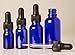 5 ml Empty Cobalt Blue Glass Eye Dropper Bottle Aromatherapy Oils Wholesale Bottles Boston Round Refillable Serum Vials Lot Of 6 Pipette Bottles