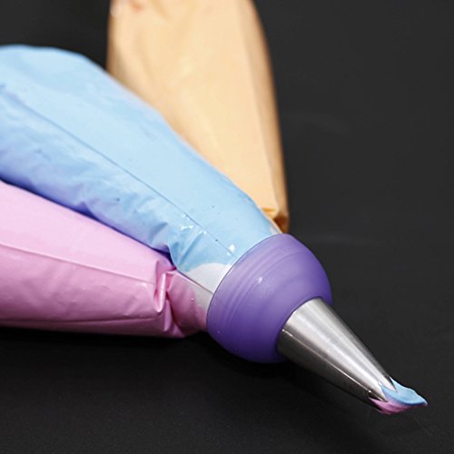 KAIKSO-IN Puderzucker Rohrverlegung Beutel Düse Konverter dreifarbige Creme Koppler Cake Decorating Tools - 3
