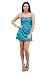 Klamotten Womens Satin Nightwear ,Turquoise ,Free Size RS.299.00