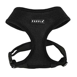 Puppia Soft Dog Harness Medium Black