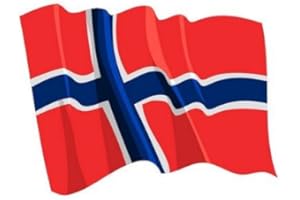 FAHNENMAX Autoaufkleber Sticker Fahne Norwegen wehend Flagge Aufkleber