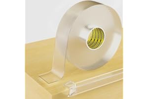 ‎MILEQEE MILEQEE Kantenschutz Transparent,35mm×5m Extra Stark Transparent Selbstklebend Eckenschutz und Kantenschutz, Verbreiterung Nano Spurloses Klebebänder,für Kühlschranks, Sinks, Glastisch Möbel