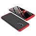 Produktbild Handyhülle für OnePlus 6 ,ERLI 3 in 1 Ultra Dünn 360°Full Body Schutz Schutzhülle ,Panzerglas Displayschutzfolie für OnePlus 6 , Anti-Kratzer Elegant Stoßfest Hart PC Skin Rückdeckel Glatte Rückseite Bumper tasche für OnePlus 6 (Rot+Schwarz)