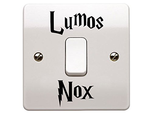 Harry Potter Inspired Lumos Nox (On & Off) Lightswitch sticker - Vinyl Decal by Level 33 Ltd