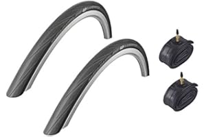 Schwalbe Lugano BLACK 700 x 28c Kevlar Active Line Road Bike Tyres & Inner Tubes 2016 Model