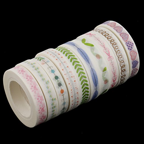 Gazechimp 10 Piezas Cinta Adhesiva Pegatina DIY Decoraci  n de Tarjetas   lbumes de Fotos Scrapbooking
