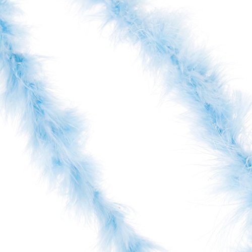 ourbest blau Feder Boa Fluffy Craft Dekoration 2 Meter Lang - 4