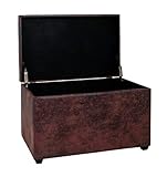 Sitz Brust HAKU Möbel 30886 Sitztruhe 65 x 40 x 42 cm, vintage braun