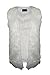 Fab Style Ladies New Plain Long Faux Fur Vest Gilet Womens Warm Waistcoat Jacket Fur Coat