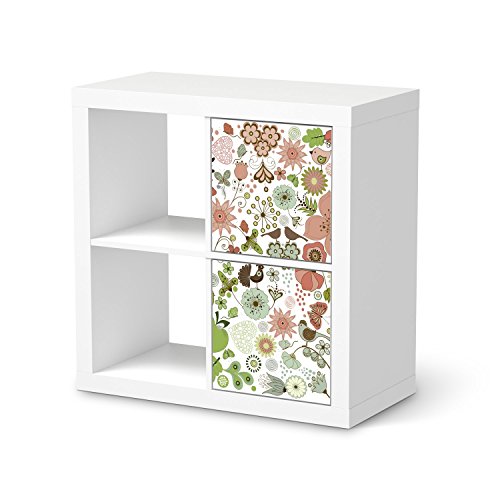 Klebetapete Folie Aufkleber für IKEA Kallax Regal 2 Türelemente Hochformat | Möbel folieren Sticker Möbel Möbelfolie | kreativ einrichten Wohnzimmer-Möbel Deko Artikel | Design Motiv Flower Pattern Klebetapete Folie Aufkleber für IKEA Kallax Regal 2 Türelemente Hochformat | Möbel folieren Sticker Möbel Möbelfolie | kreativ einrichten Wohnzimmer-Möbel Deko Artikel | Design Motiv Flower Pattern