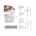 Produktbild Reise-Ladegerät, Fone-Stuff® - 2 Port USB Multi Netzstecker (EU, UK, USA und AU-Adapter) mit Apple Lightning (MFI) und Micro-USB-Kabel