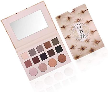 Niulyled Eyeshadows,Round Square Grid Mixed Eye Shadow With Cool Packaging