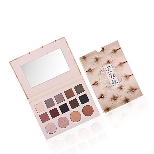 Niulyled Eyeshadows,Round Square Grid Mixed Eye Shadow With Cool Packaging