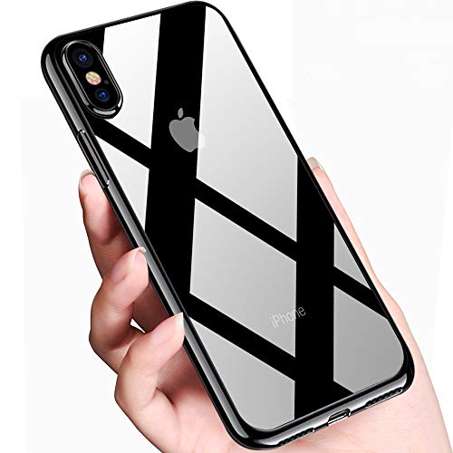innislink iPhone XS Handyhülle, iPhone X Silikon Hülle, Kratzfest Weiche TPU Schutzhülle Ultra Dünn Kratzfest Stoßfesten Crystal Bumper Case Cover für Apple iPhone XS iPhone X Hülle - Jet Schwarz innislink iPhone XS Handyhülle, iPhone X Silikon Hülle, Kratzfest Weiche TPU Schutzhülle Ultra Dünn Kratzfest Stoßfesten Crystal Bumper Case Cover für Apple iPhone XS iPhone X Hülle - Jet Schwarz