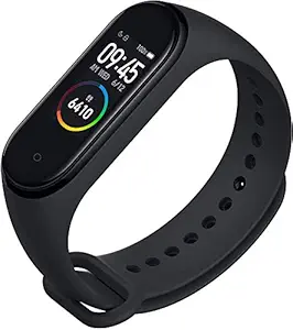 Banlok Oppo A79 Compatible Smart Fitness Band 4 Activity Tracker | Fitband with OLED Heart Rate Monitor, Health Activity, Smart Bracelet Wristband - Black