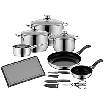 WMF Diadem Plus Topfset 10-teilig mit Glasdeckel, Kochtopf