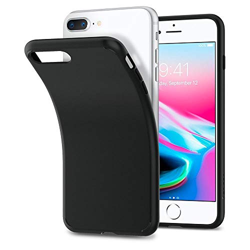 Spigen Funda iPhone 7 Plus   Liquid Crystal  Protecci  n Slim y Claridad Premium para el iPhone 7 Plus 2016 - Negro Mate
