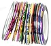 Amazing Value Set of 30 Rolls Nail Art Striping Tapes / Line Decorations / Nailart Strips By VAGA