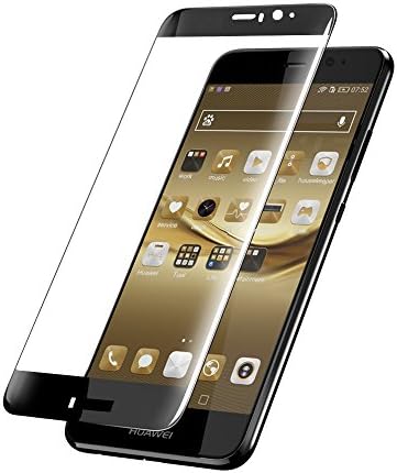 Huawei Mate 9 Screen Protector [Full Coverage] [9H Hardness] [Ultra Clear] [Case Friendly] [Bubble Free] Premium Tempered Glass Screen Protector for Huawei Mate 9 (Black)
